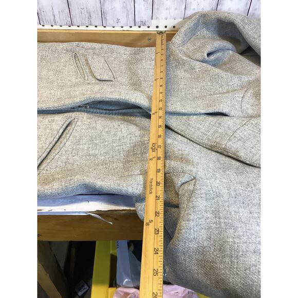 .Crew Italian Wool Lodge Coat in Heather Grey – Women’s Size 10 - Picture 4 of 6